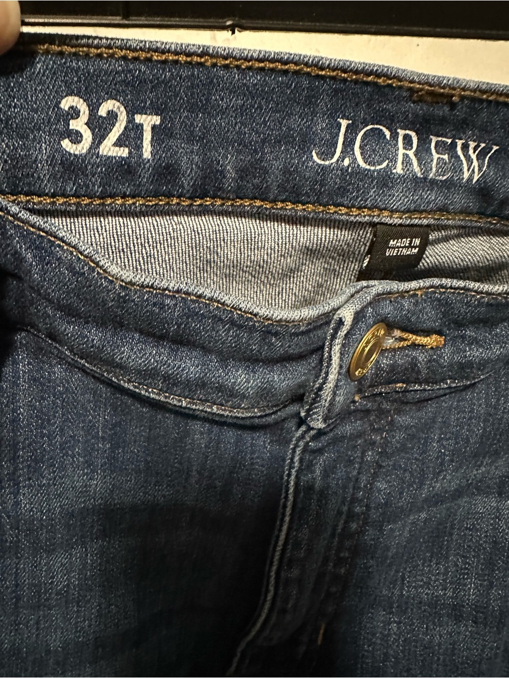 J Crew 9" Vintage Slim-straight Cropped Jean in Amara Wash Size 32 Tall - Picture 7 of 7